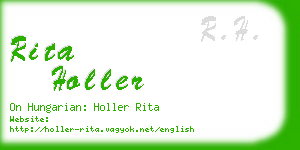 rita holler business card